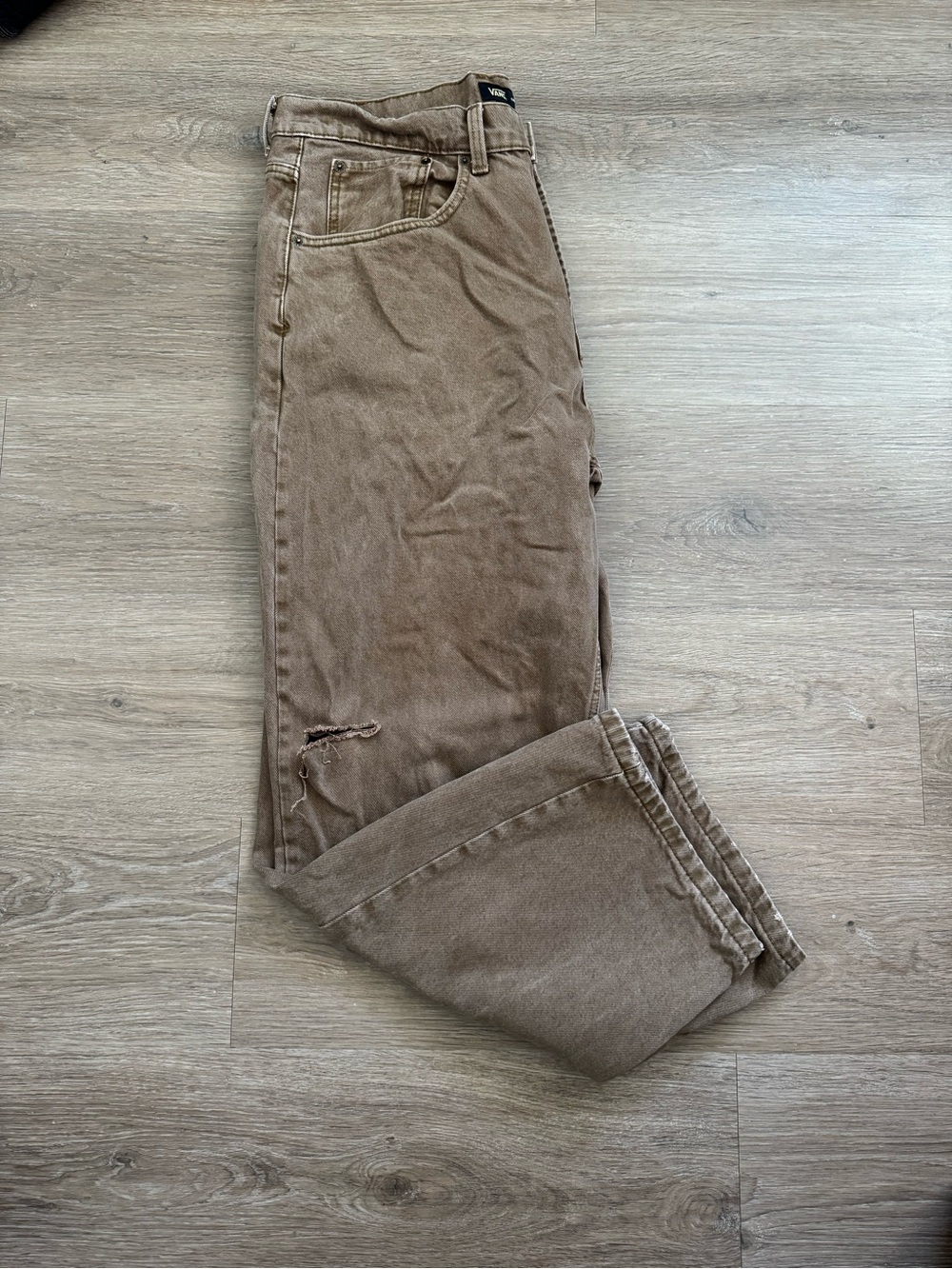Tan Baggy Jeans